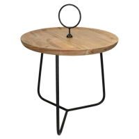 Wants&Needs Accessoires Bijzettafel Acaciahout Bruin 55 X 45 X 45