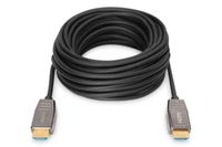 Digitus AK-330126-200-S HDMI-kabel HDMI Aansluitkabel HDMI-A-stekker, HDMI-A-stekker 20.00 m Zwart 8K UHD, Afgeschermd (dubbel) - thumbnail