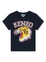 Kenzo Kids T-shirt met logoprint - Blauw