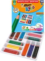 Kleurpotloden Bic Kids Evolution Triangle Schoolbox 144 stuks assorti