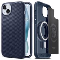 iPhone 15 Spigen Mag Armor Hybrid Case - Navy Blauw - thumbnail