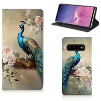 Hoesje maken voor Samsung Galaxy S10 Vintage Pauwen