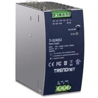 TRENDnet 240 W, 52 V DC, 4,61 A AC naar DC DIN-rail industriële voeding, ingebouwde stroomfactorregelfunctie, extreem bedrijfstemperatuurbereik -25 ° - 70 ° C (-13 ° - 145 ° F), zilver, TI-S24052