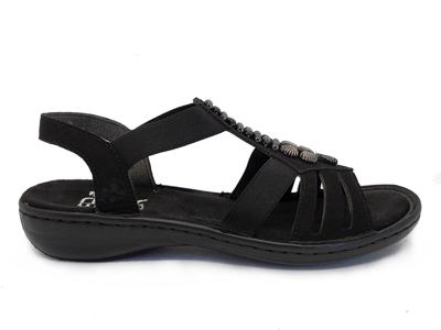 Zwarte Rieker Sandalen