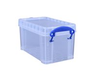 Opbergbox Really Useful 2.1 liter 240x130x125 mm transparant wit