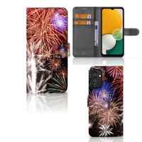 Samsung Galaxy A14 5G Wallet Case met Pasjes Vuurwerk