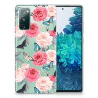 Samsung Galaxy S20 FE TPU Case Butterfly Roses - thumbnail