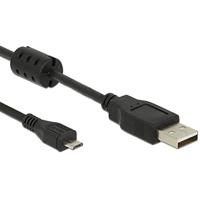 DeLock Kabel USB 2.0 Type-A stekker > USB 2.0 Micro-B stekker 2,0 m zwart