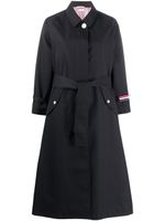 Thom Browne trench à taille ceinturée - Bleu - thumbnail