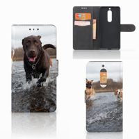 Nokia 5 Telefoonhoesje met Pasjes Honden Labrador
