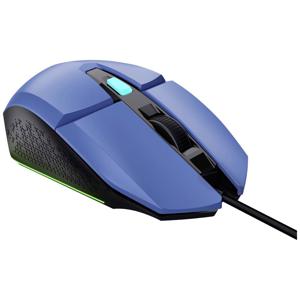 Trust GXT109B FELOX Gaming-muis Kabelgebonden Optisch Blauw 6 Toetsen 6400 dpi Verlicht