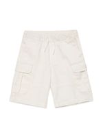 Diesel Kids short à logo brodé - Blanc