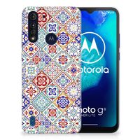 Motorola Moto G8 Power Lite TPU Siliconen Hoesje Tiles Color - thumbnail