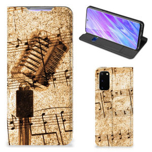 Samsung Galaxy S20 Stand Case Bladmuziek