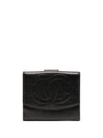 CHANEL Pre-Owned portefeuille pliant à logo CC (1997) - Noir