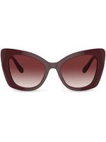 Dolce & Gabbana Eyewear lunettes de soleil à monture papillon - Rouge