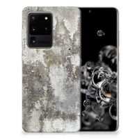 Samsung Galaxy S20 Ultra TPU Siliconen Hoesje Beton Print