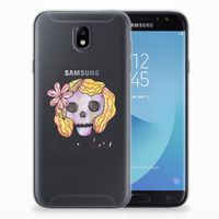 Silicone Back Case Samsung Galaxy J7 2017 | J7 Pro Boho Skull - thumbnail