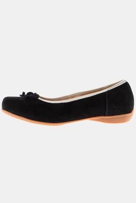 Ulla Popken Ballerina's, chêvreauleer , siergesp, wijdte H - Grote Maten