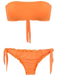 Amir Slama bikini à fronces - Orange