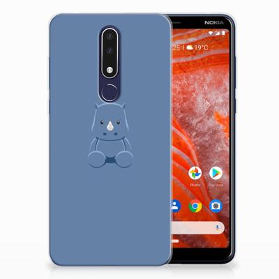 Nokia 3.1 Plus Telefoonhoesje met Naam Baby Rhino Nokia 3.1 Plus Telefoonhoesje met Naam Baby Rhino