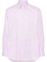 Brioni chemise en coton à rayures - Rose