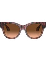 Giorgio Armani lunettes de soleil à monture papillon - Marron