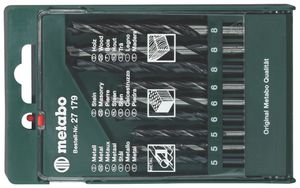 Metabo Accessoires Borencassette, 9 boren hout-metaal-steen - 627179000