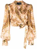 Philipp Plein blouse New Baroque en soie - Tons neutres - thumbnail