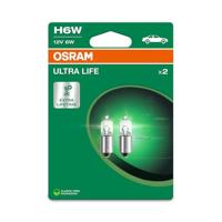 OSRAM ULTRA LIFE, H6W, Dubbele Blister (2 lampen)