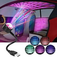 dj verlichting geluid party auto usb mini disco bal lichten rgb multi kleur auto sfeer kamer decoraties lamp magische stroboscoop Lightinthebox