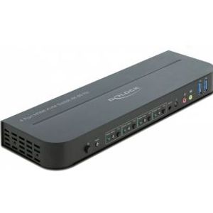 Delock 11483 HDMI KVM-switch 4K 60 Hz met USB 3.0 en audio