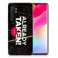 Xiaomi Mi Note 10 Lite Siliconen hoesje met naam Already Taken Black