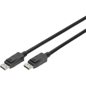 Digitus AK-340106-030-S DisplayPort-kabel DisplayPort Aansluitkabel DisplayPort-stekker, DisplayPort-stekker 3.00 m Zwart Vergulde steekcontacten, Afgeschermd