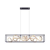 Paul Neuhaus Zwart gouden hanglamp Selina 2416-18