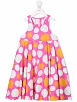 Stella McCartney Kids robe sans manches à imprimé graphique - Rose