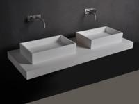 Wastafelblad BWH design Solidplus 120x46x80 cm