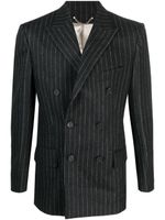 Golden Goose pinstriped double-breasted blazer - Gris