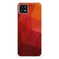 Shockproof Case voor OPPO A53 5G | A73 5G Polygon Red - thumbnail