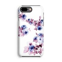 Waterverf bloemen: iPhone 8 Plus Tough Case