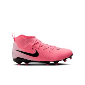 Nike Phantom Luna II Academy Gras / Kunstgras Voetbalschoenen (MG) Kids Felroze Lichtroze Zwart