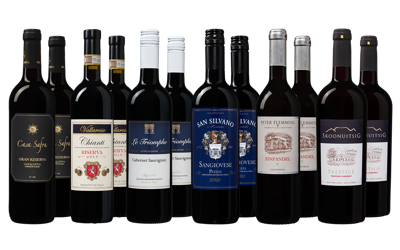 Het Grote Wijnvoordeel Wijnpakket Rood (12 flessen)