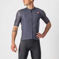 Castelli Endurance Elite korte mouw fietsshirt grijs heren XL