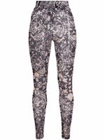 Philipp Plein legging à imprimé New Baroque - Tons neutres - thumbnail