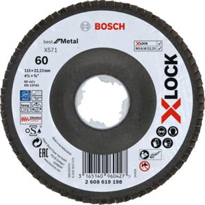 Bosch Accessories 2608619198 Bosch Lamellenschuurschijf Diameter 115 cm Boordiameter 22.23 mm 1 stuk(s)