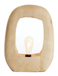 Light & Living Tafellamp Kelafo Mangohout, 40cm - Naturel