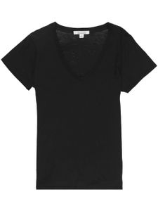 Nili Lotan t-shirt Carol à col v - Noir