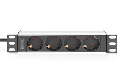 Digitus DN-95418 energiedistributie 4 AC-uitgang(en) 0U/1U Zwart