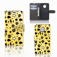 Telefoonhoesje met Naam Motorola Moto G5 Punk Geel