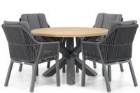 Lifestyle Verona/Rockville 120 cm dining tuinset 5-delig - thumbnail